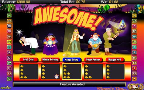 Play Free Where's the Gold Pokies Game in Fun Demo Mode.